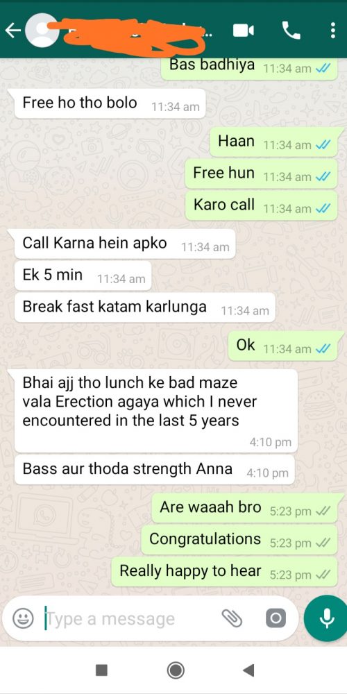 Testimony of Erectile Dysfunction