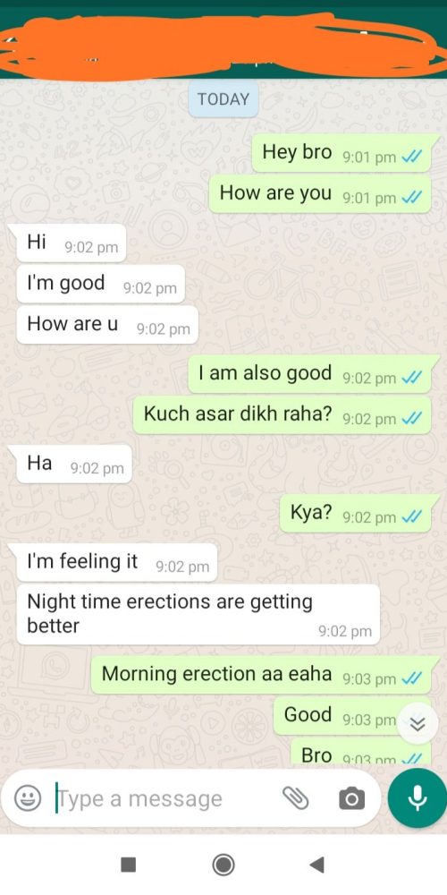 Erectile Dysfunction cure witness